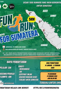 Berlari Sambil Beramal di Event Fun Run for Sumatra 08 Februari 2026